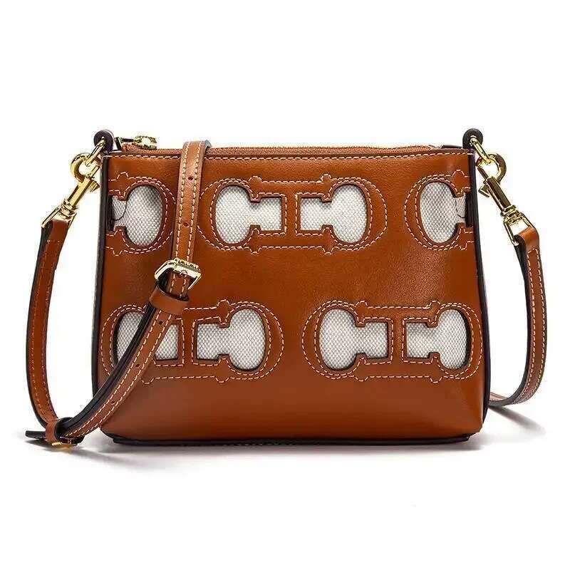 CH Temperament Crossbody New High Quality Brand Designer Simple Atmosphere Hollow Design Women's Shoulder Beach Bag
