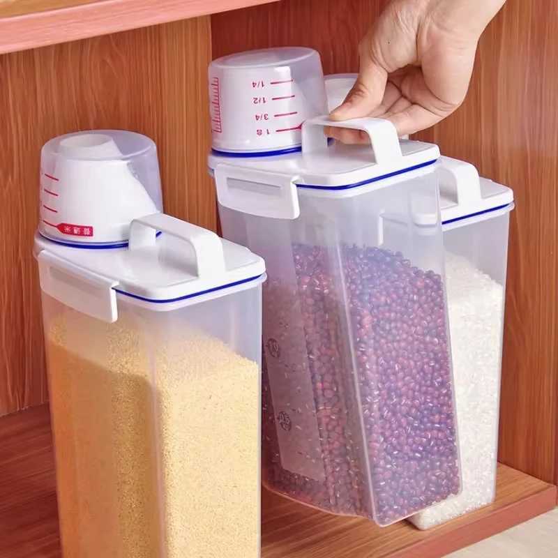 1pcs or 3pcs Moisture-proof Grain Jar Rice Jar Grain Storage Box Pet Food Bucket Storage Jar Sealed Bucket Filled Rice Bucket Y251126