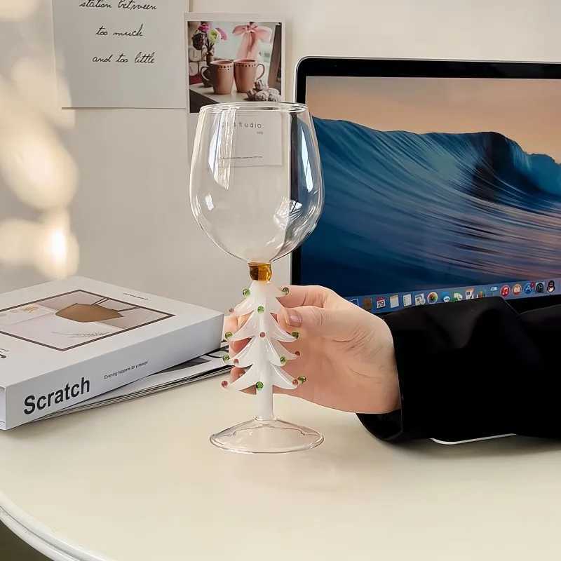 Christmas Tree Stemglass Wine Glass Clear Cocktail Glass Exquisite Juice Drink Mug Birthday Party Tea Cup 1 Pc C251126