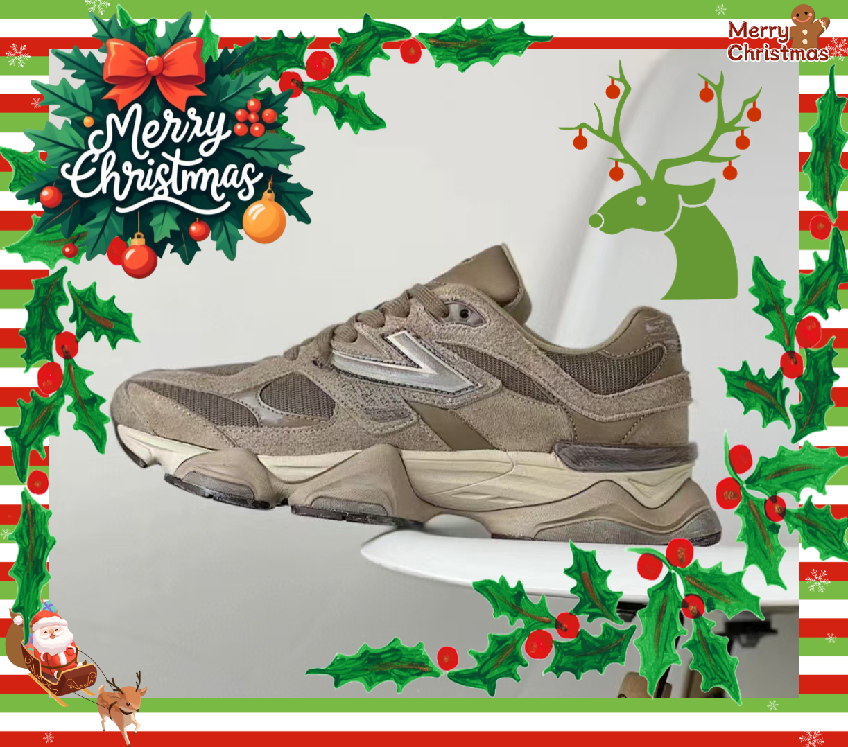 Fashion designer shoes versatile and comfortable for daily use new Christmas height increasing thick soled couple's casual sports shoes