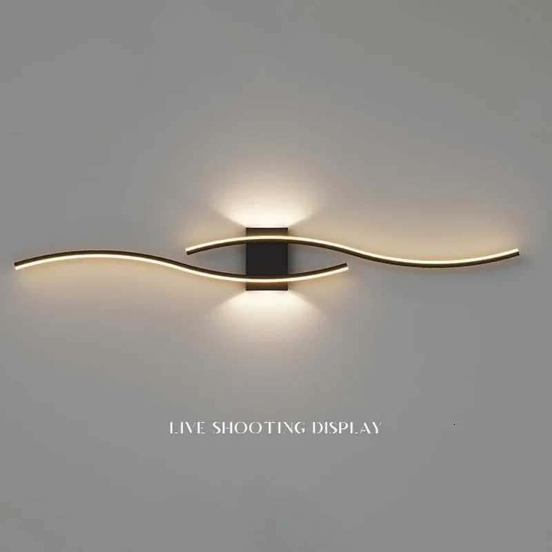 Modern Minimalist LED Wall Light Black White Interior Decoration Lamps Wall Lamp Living Room Up Down Light Indoor for Bed Room M251126