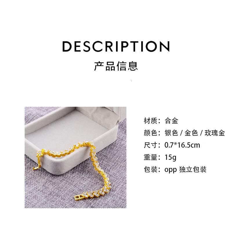 Star Union Roman Women's Brick and Stone Crystal Bracelet Accessories