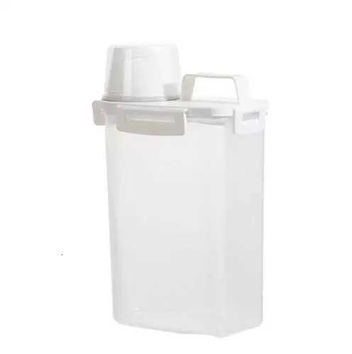 25L Four Button Sealed Household Rice Bucket Moisture proof Sealed Storage Canned Rice Grains and Coarse Grains Storage Box Y251126