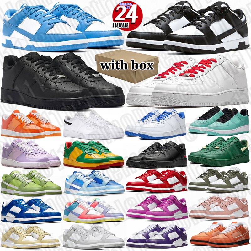 with box af1s designer shoes for women men designer sneakers brown white black mens outdoor sports trainers