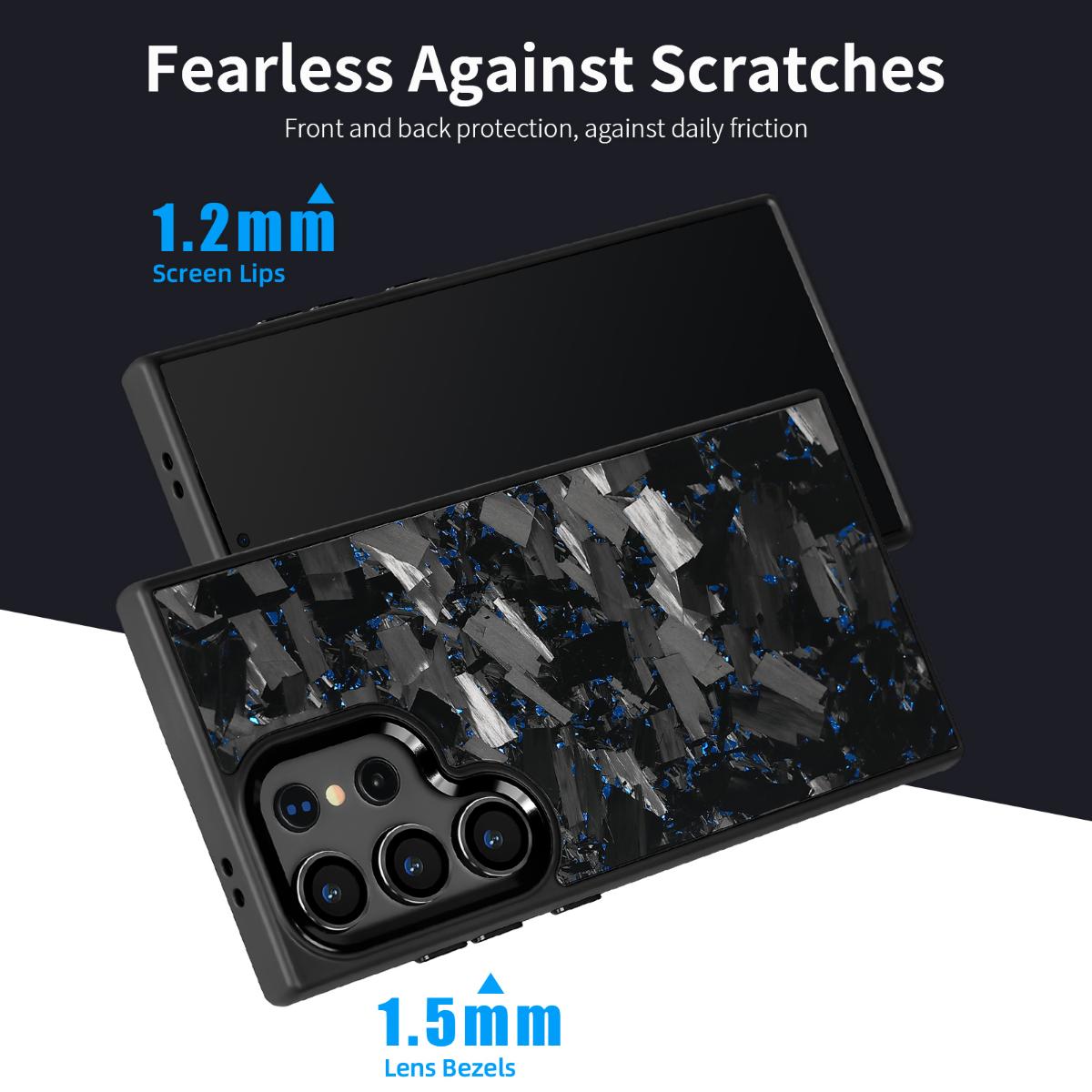 Metal magnetic carbon fiber mobile phone case for samsung S25Ultra S24Plus/S23