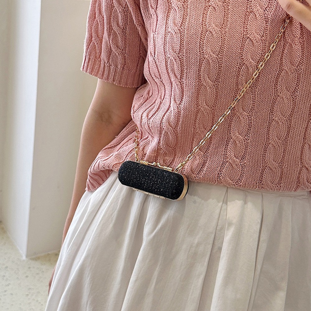 Chic Designer Minimalist Tote featuring Sparkling Jewels: A Stylish Companion for Parties & Beauty Essentials