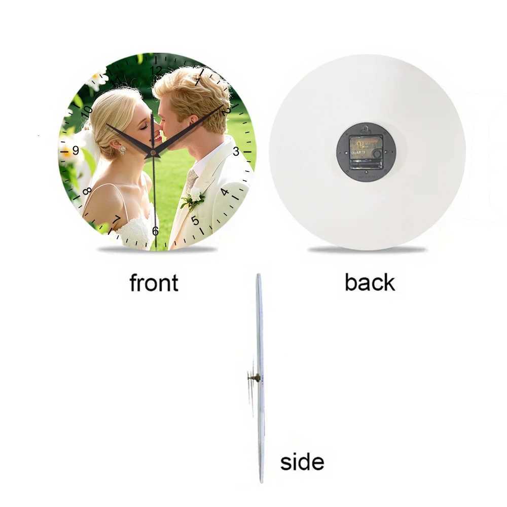 1pc Personzed Quartz Wall Colck Custom Your Photo on Clocks for Wall DecorationGift for Your Family Friend Petslovers C251126