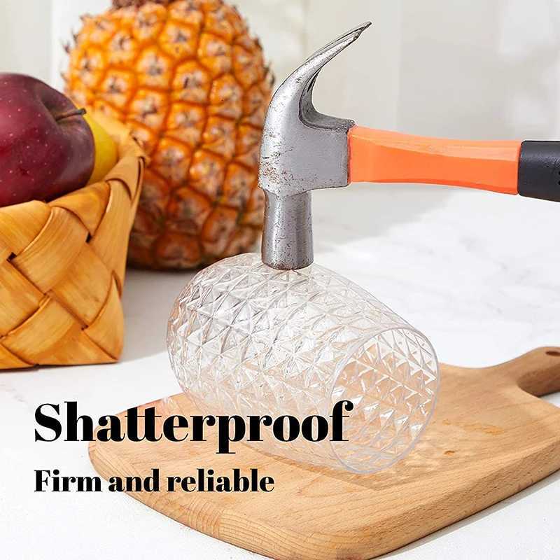 1PC Wine Glasses Whiskey Cocktail Juice Drinking Plastic Cups Unbreakable Reusable And Recyclable for Outdoor Pool Party Picnics C251126