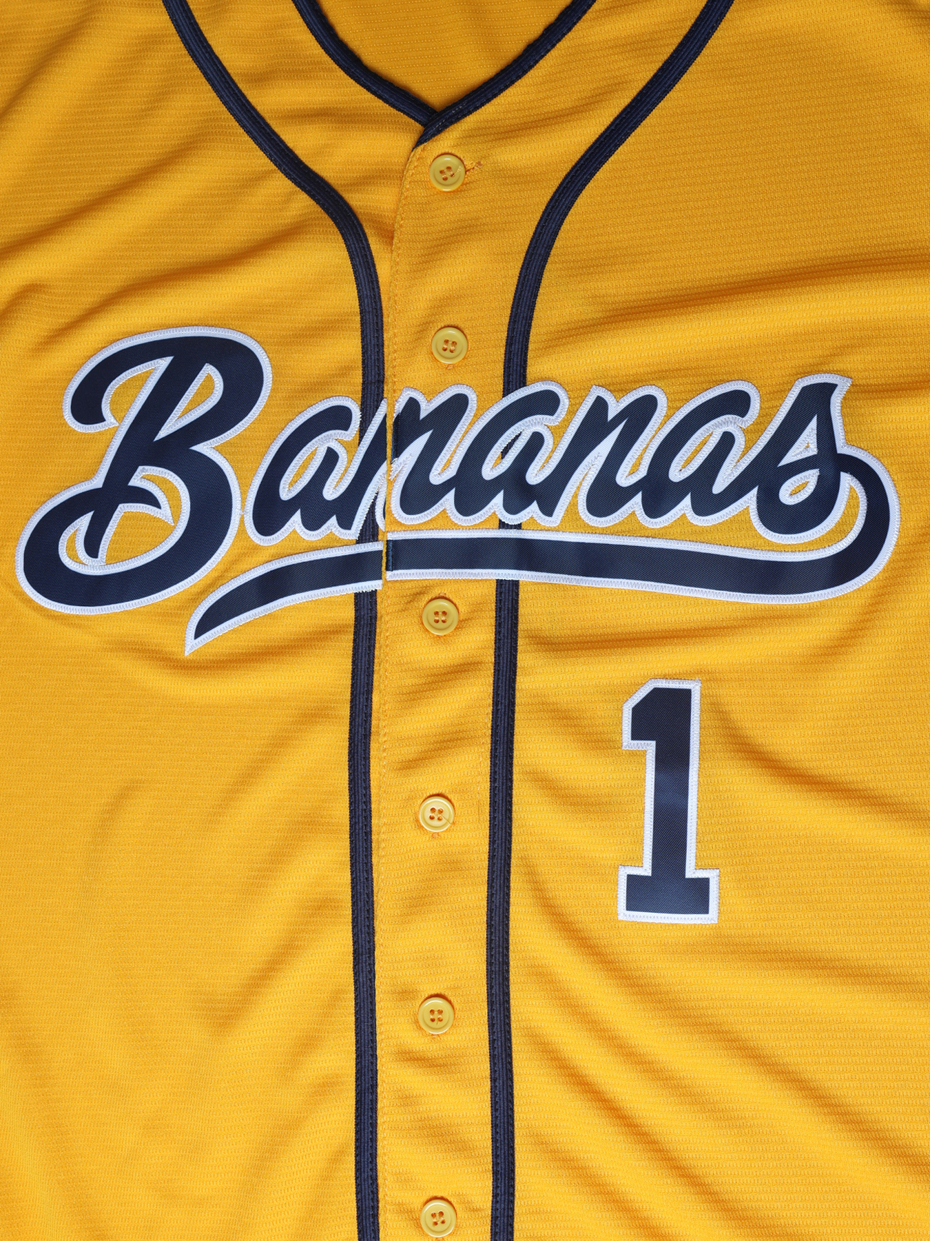 1 Savannah Yellow Bananas Baseball Jersey Sewing Embroidery High Quality Sports Outdoor Jerseys
