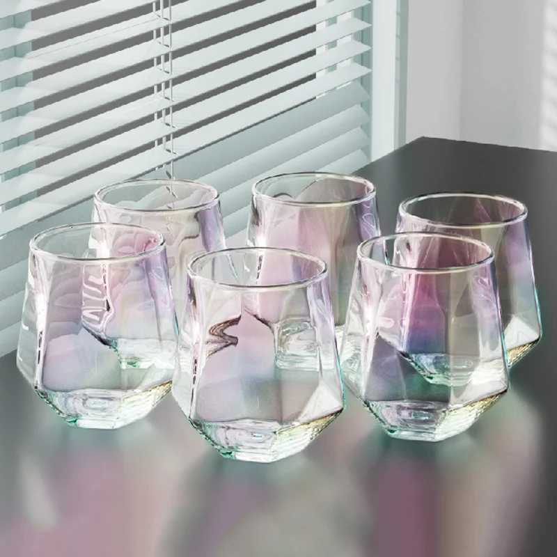 320ml 6pcs Sets Whiskey Glass Drinkware Luxury Drinking Glasses High End Coffee Latte Mugs Water Bottle Suitable for Gift Giving C251126