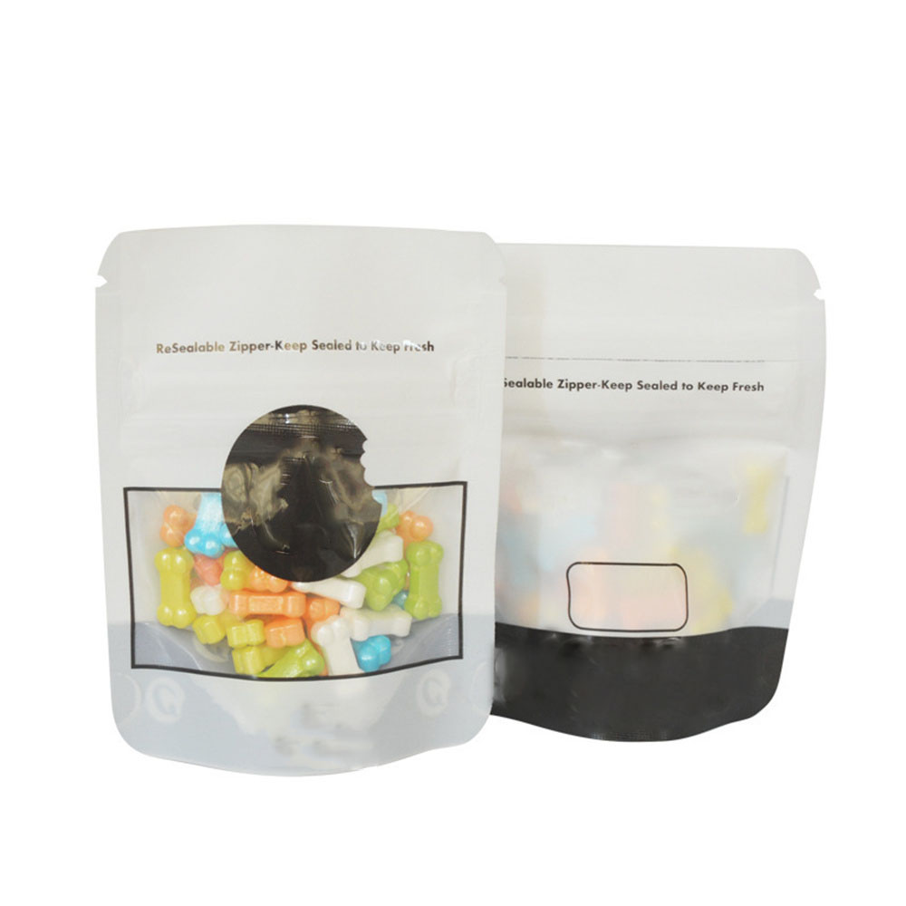 1g 3.5g 7g 28g Mylar Bag Zip Lock Bag Smell proof Packaging Bags Child-proof lock Stand UP bag Resealable Clear Window Zipper Pouch herb Cookies Grain