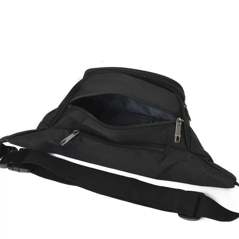 Multifunction Nylon Men Waist Bag Large-capacity Anti-theft Chest Bag Outdoor Travel Waterproof Sports Mobile Phone BagT251126