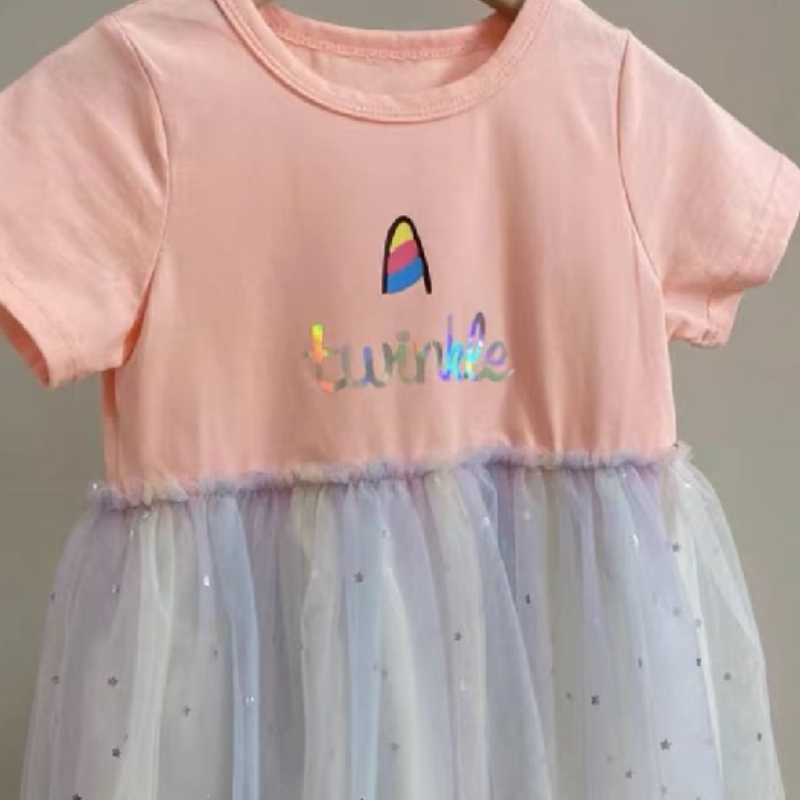 DISNEY Kids designer clothes baby girl dress Princess Skirt A-line Skirt Birthday Party Dress summer children's baby thin gauze dress unicorn rai