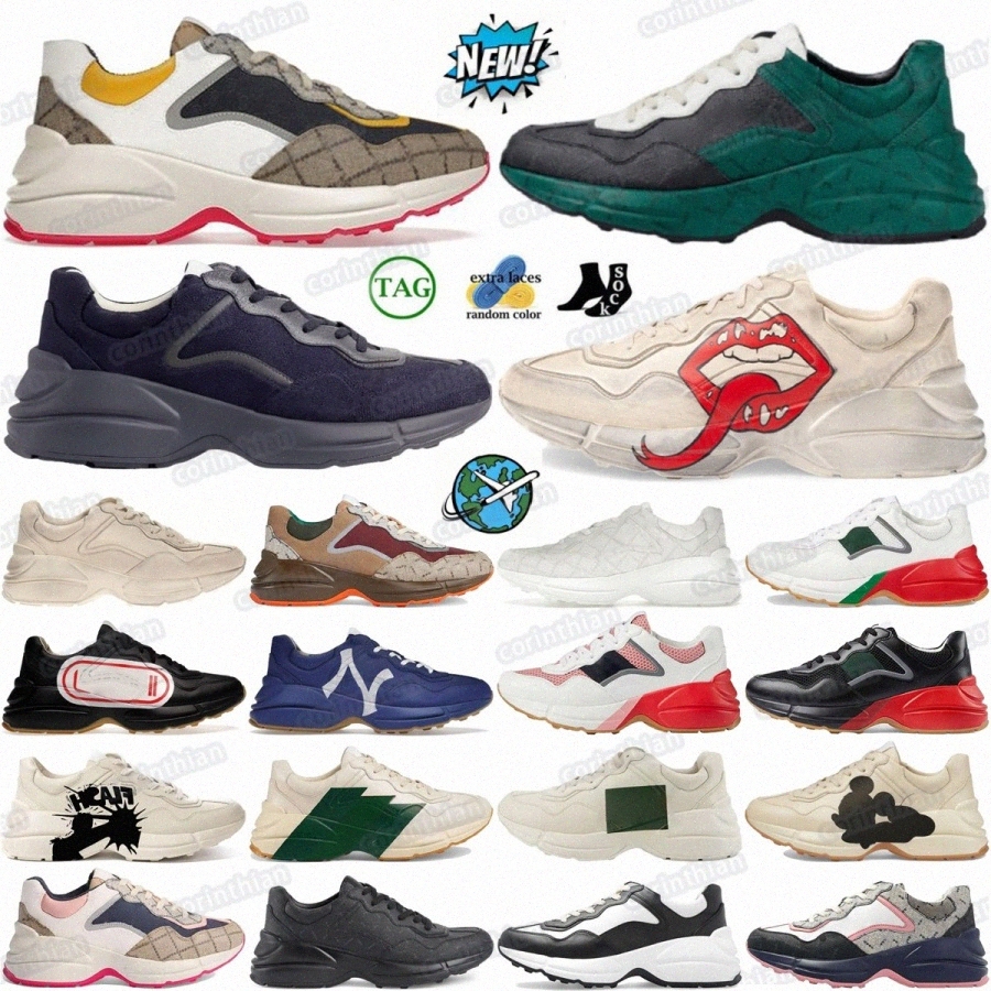 Rhyton designer Rython sneakers shoes sneaker Beige Ebony Epilogue Green Red Mouth White Pink SEGA White Yankees Blue Vintage DistressepAYb#