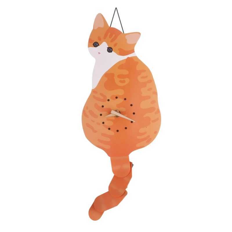 for Creative Wall Clock Naughty for Cat Wag Tail Clocks for Home Decoration Cloc C251126