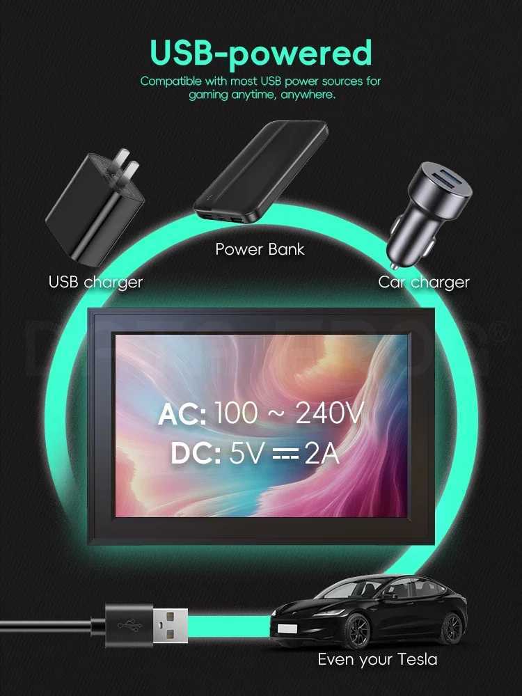 DATA FROG Portable Gaming Device 1280P FHD Built-in WiFi 64GB 15000 Retro Games for On the Go Fun K251107