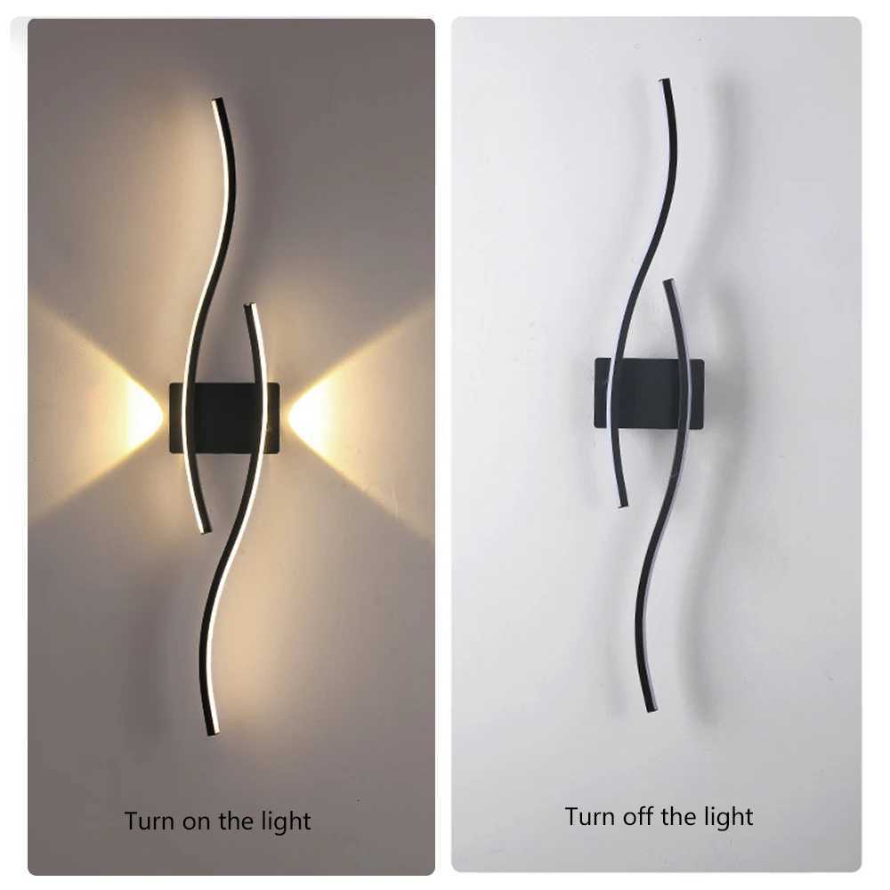 Nordic LED Charging Wall Lamp 60/80cm Touch Switch Remote Control Wireless Bedroom Living Room Study Corridor Indoor Lighting M251126