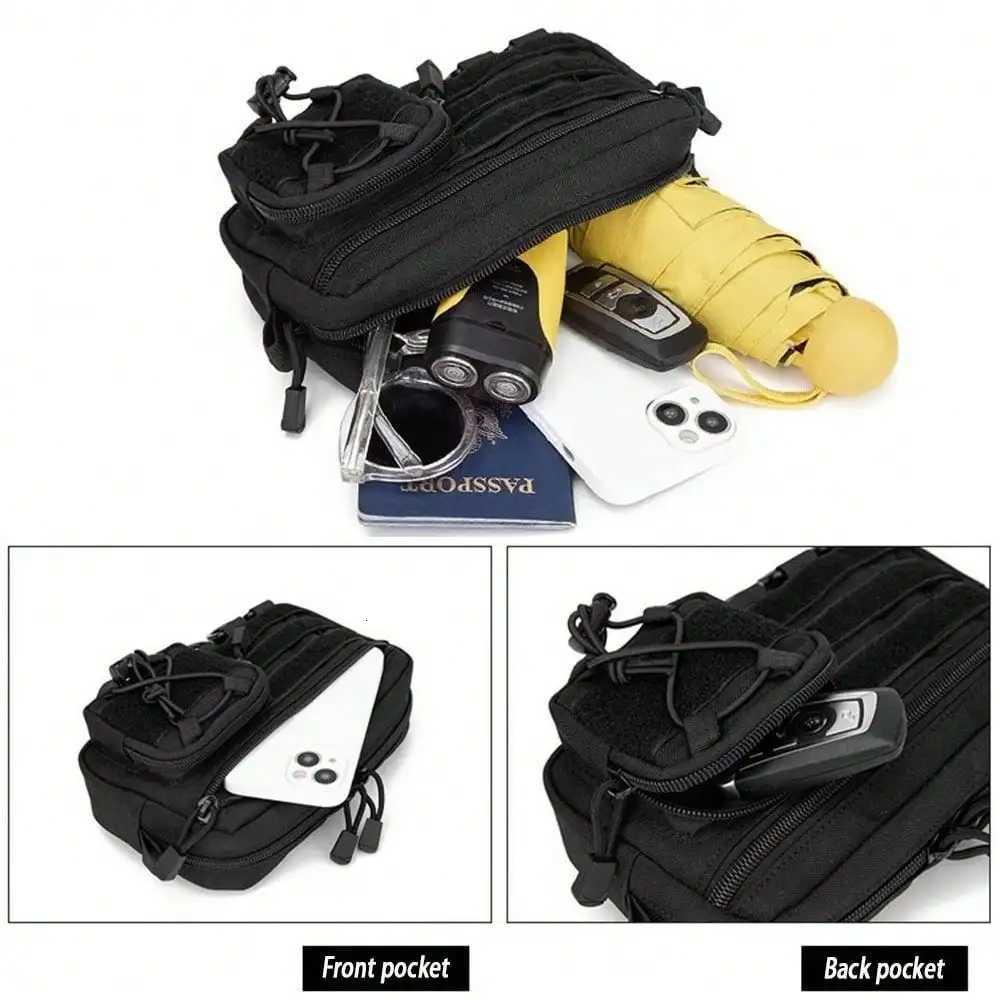 EDC Tactical Waist Bag Outdoor Sports MOLLE Waist Pack Durable Portable Multi Pocket Hunting Bags Mens Waist BagT251126