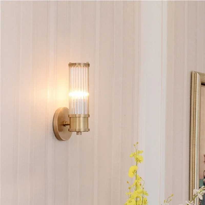 Nordic Wall Light Luxury Crystal Led Modern Gold Wall Lamp Corner Bedroom Wall Sconce Home Decor Bracket Lustre Fixtures M251126