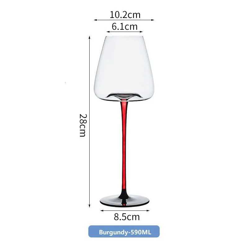 Luxury Crystal Goblets Burgundy Wine Glass Home Camping Party Champagne Wine Juice Drinking Cup Glass Kitchen Bar Tools 1/4PCS C251126