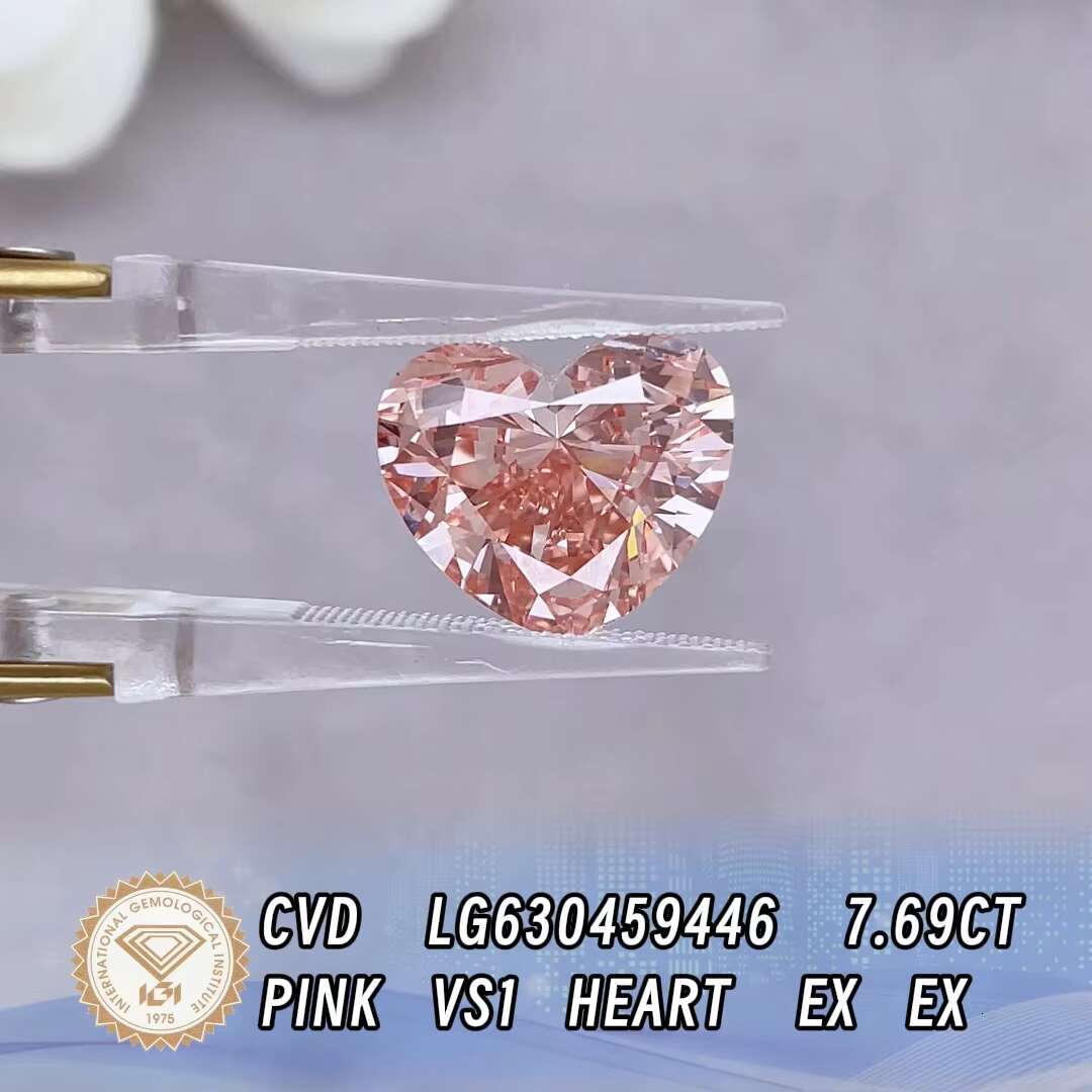 High Quality IGI Certified Fancy Vivid Pink Color Lab Grown Diamond for Wholesale Jewelry Making