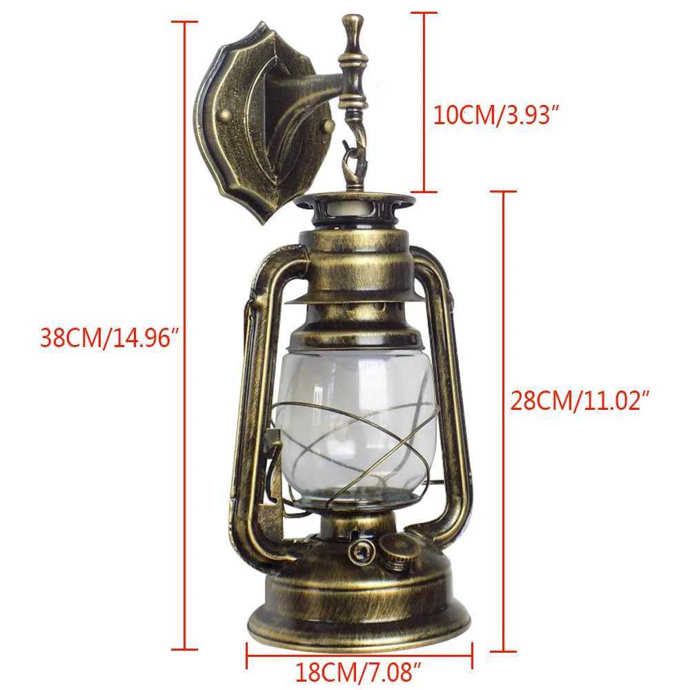 Wall Light Outdoor Lamp Antique Hanging Outdoor Lanterns Suitable for Indoor and Outdoor Lighting Yards Facades Bronze M251126