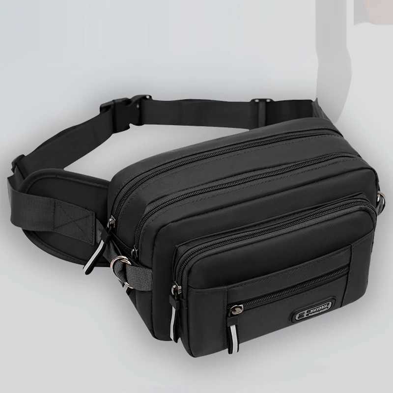 Mens waist bag multifunctional toolkit wear-resistant mobile phone bag running bag leisure outdoor sports waist bag large cT251126