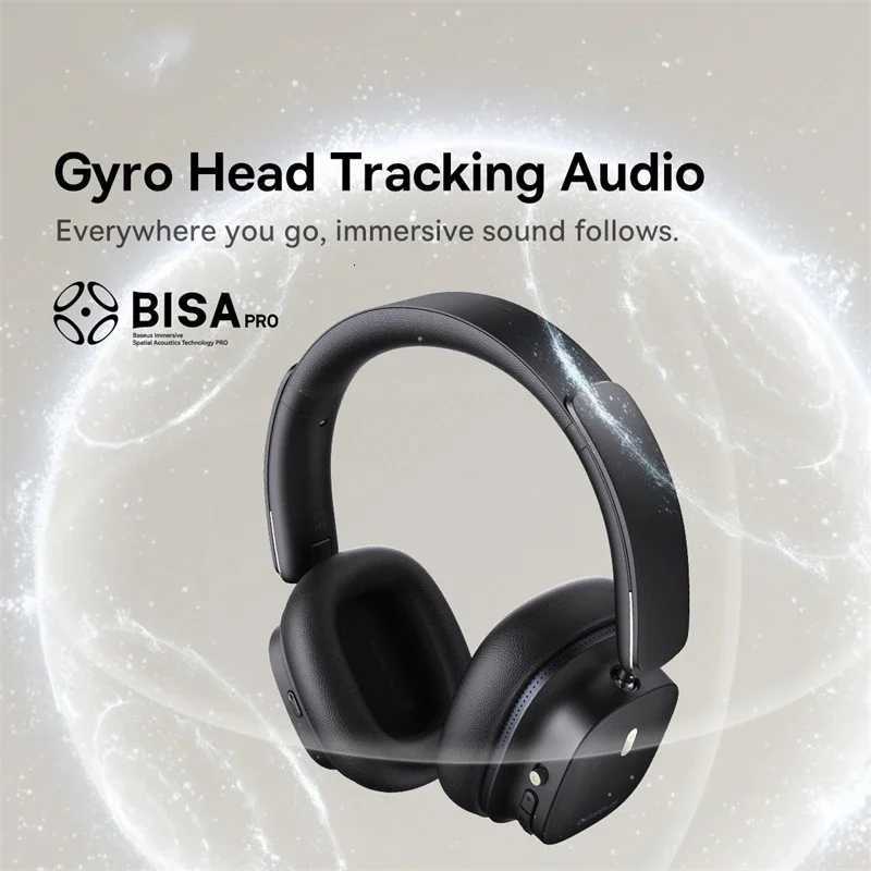 Baseus ANC Wireless Headphone Hi-Res LDAC Headset 54 BISA Pro Spatial Audio 50mm Driver Overhead Earphone Bowie 30MaxM251126