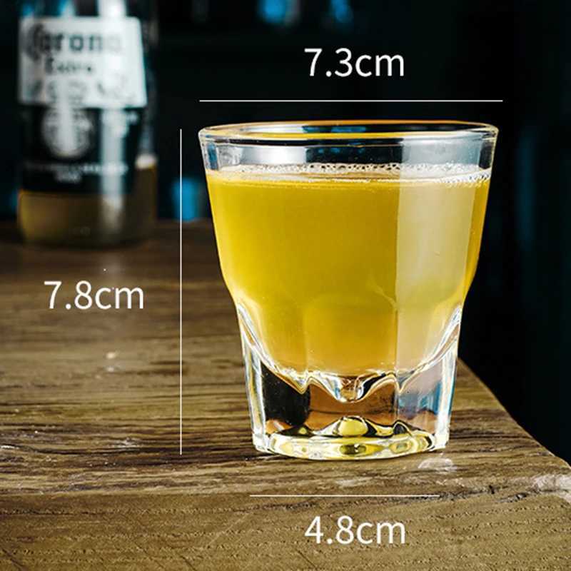 145ml Wine Glass Drinking Whiskey Cups Thick Bottom Spirits Cups Wine Tumblers Beer Mugs Tequila Spirit Glass Aesthetic Bottle C251126