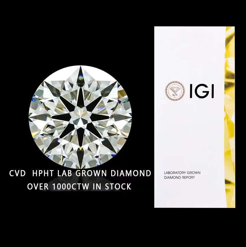 IGI Certified Lab Grown Loose Diamond Round Brilliant Cut Lab Created Diamond D VVS for Engagement Ring 1CT to 5.00 CT