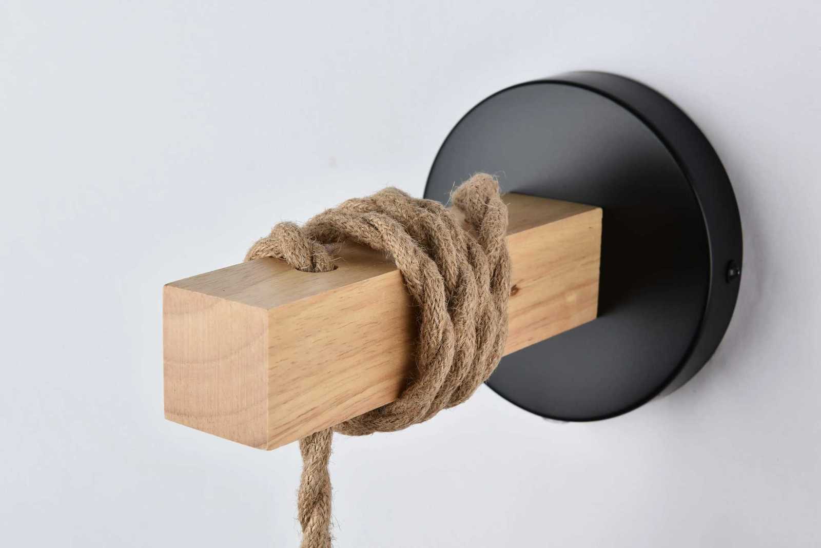 Easy Install Rattan Wall Sconces Wall Lights with Dimmable Boho Wall Mount Light Fixtures Wicker Wall lamp for Bedroom Nursery M251126