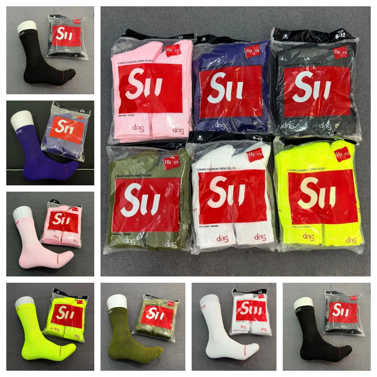 Men's Designer Sup Sport Socks Casual Breathable Y2k Letter Printed Stocking Fashion Versatile Fit Comfortable Socks Outdoor Sports