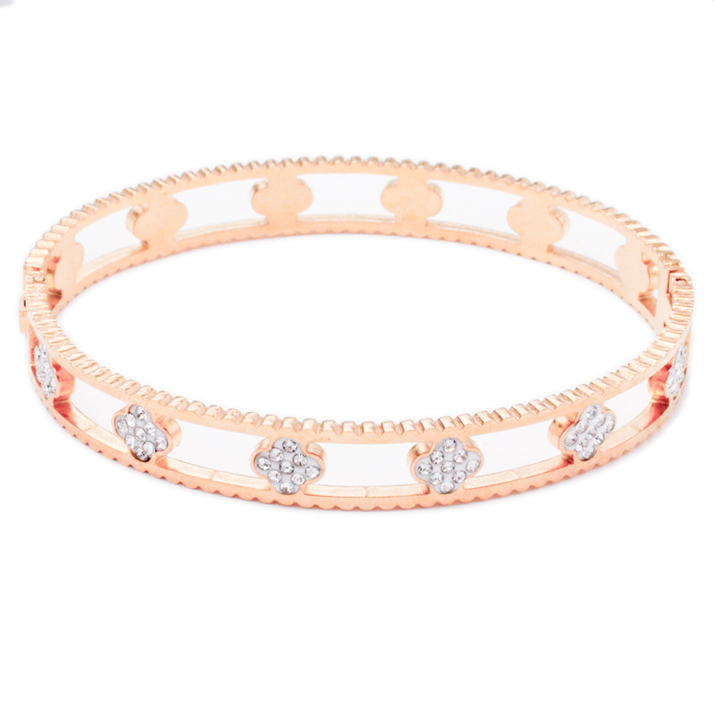 designer bracelet women luxury jewelry gold mens bracelet designer silver bracelet men love bracelet bangle bracelets Hollow-out buckle bracelet for w - view 4