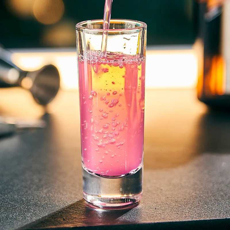 20ml/60ml Small Wine Glass ic Shot Glass Light Luxury Transparent Spirits Cup Elegant Cocktail Vodka Glasses Bar Glassware C251126