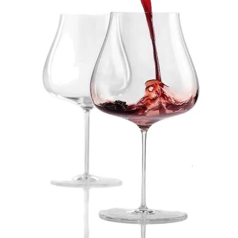 BurgundyWhite Wine Glass Super ThinLight Sensory Tasting Crystal Elegant ChampagneGoblet Luxury Hand BlownDrinkware for Gift Box C251126