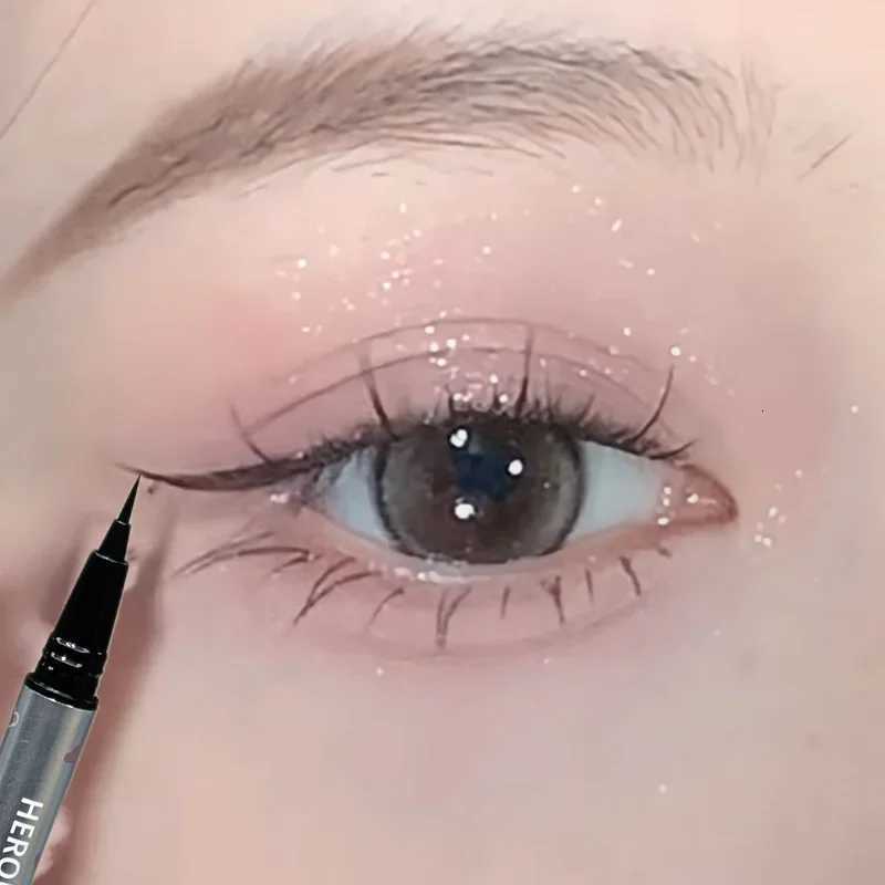 Slim Eyeliner Pencil Lying Silkworm Pen Quick-dry Smudge-proof Eye Liner Pen Waterproof Lasting Smooth Eyeliner Eyes CosmeticsT251126