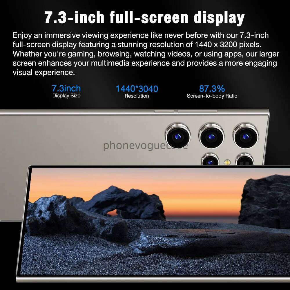 S24 Ultra Smartphone 7.3-Inch HD Screen Android 14 Phone Snapdragon 8 Gen 2 Cpu,16Gb+1Tb Cell Phone,78Mp+108Mp Camera Pixels 7800Mah Battery 5G Dual S