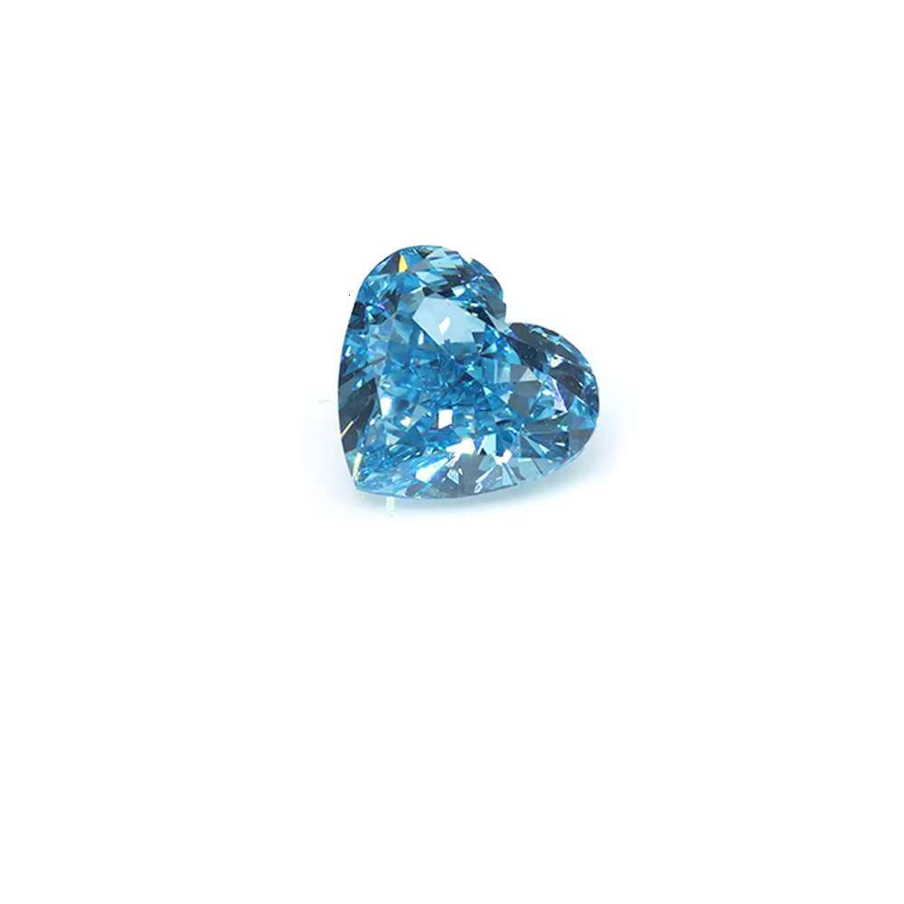Quality Assurance IGI HPHT Certified Fancy Blue Heart Precision Cut 2ct Loose Lab Diamonds