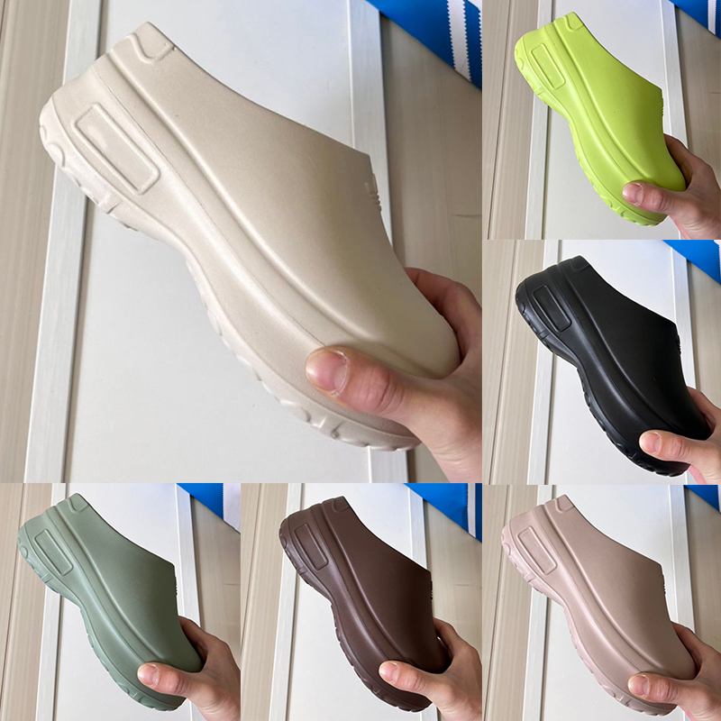 New Design Slippers Low Women platform slides Adifom Stan Smith Mule Chef Shoes Lucid Pink Core Black Green Wond Taupe sum sandals fashion shoes EUR 35-45