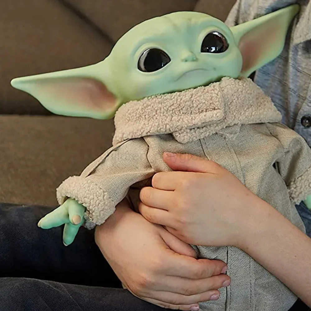 Disney 17-28cm Movies Star Wars 28cm Baby Yoda Action Figure Toy Model Dolls Toys Kids Birthday Gifts H251126