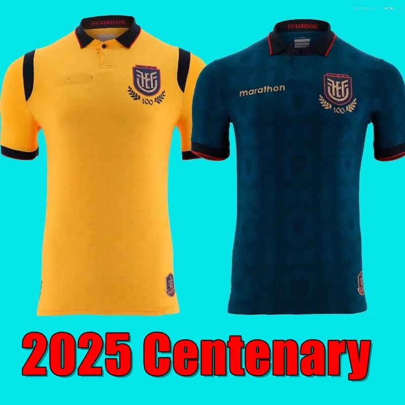 Ecuador 2025 Centenary soccer jerseys CAICEDO valencia Pervis Estupinan J. Cifuentes Gonzalo Plata Michael Estrada football shirts HINCAPIE men kids kits