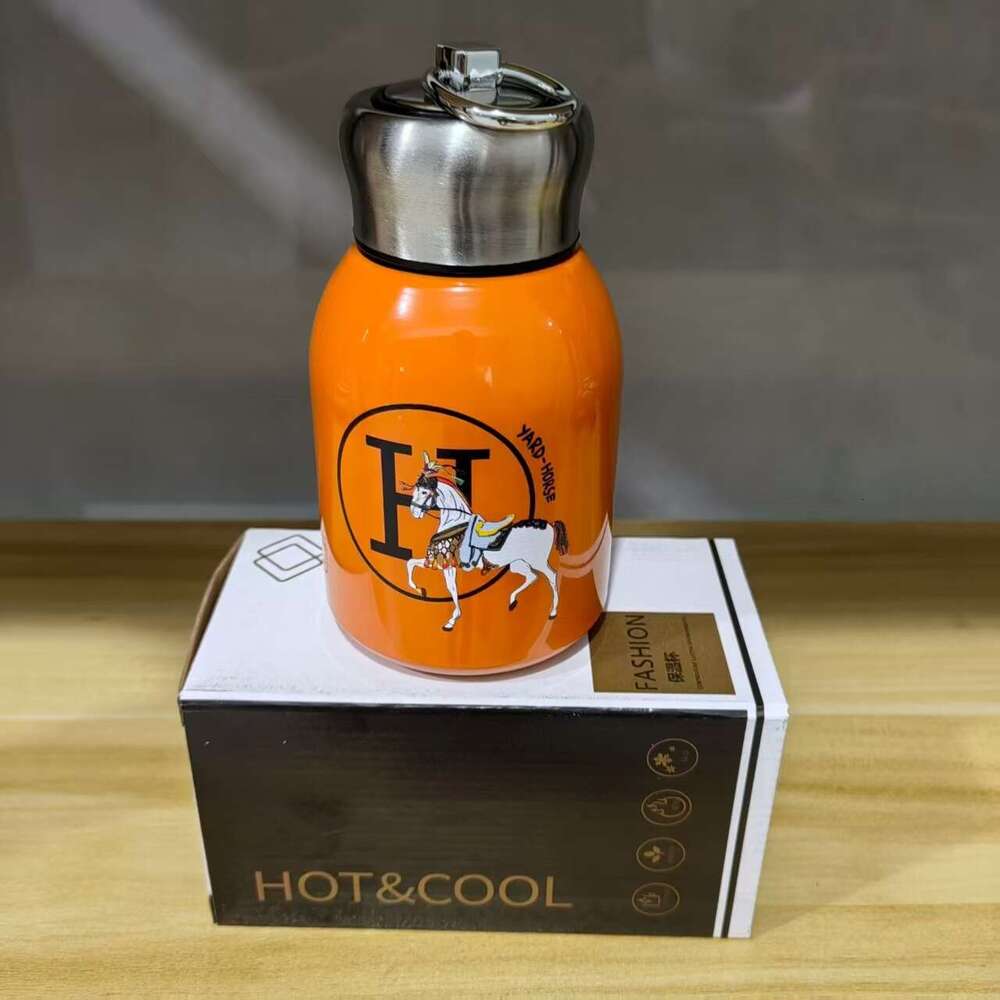 Creative 316 Stainless Steel Chubby Insulated High-Value Mini Simple Small Belly with Handle Ring Water Cup Light Luxury