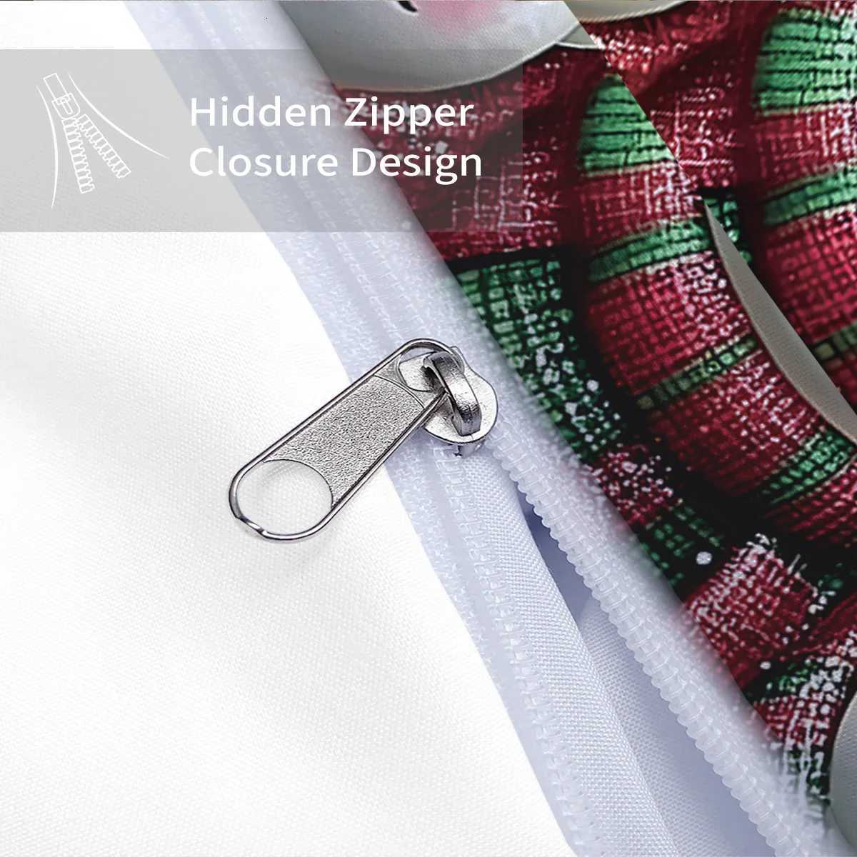 Christmas 3pcs Christmas Snowman Printed Chipless Bedding Set Multiple Sizes Bedrooms and Dormitories Comfortable and Machine Washable Y251126