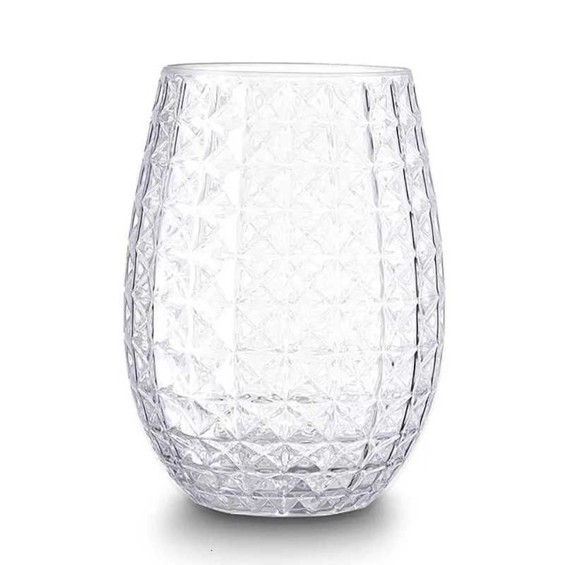 1PC Wine Glasses Whiskey Cocktail Juice Drinking Plastic Cups Unbreakable Reusable And Recyclable for Outdoor Pool Party Picnics C251126