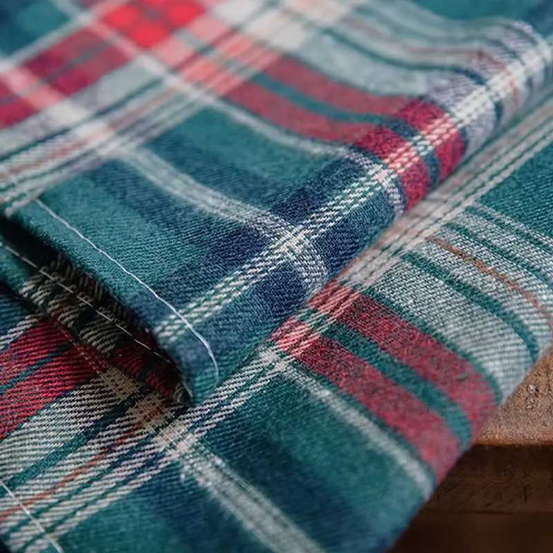 Christmas 1/2PC Christmas Plaid Pole Curtain Suitable For Living Room Bedroom Balcony Curtains Y251126