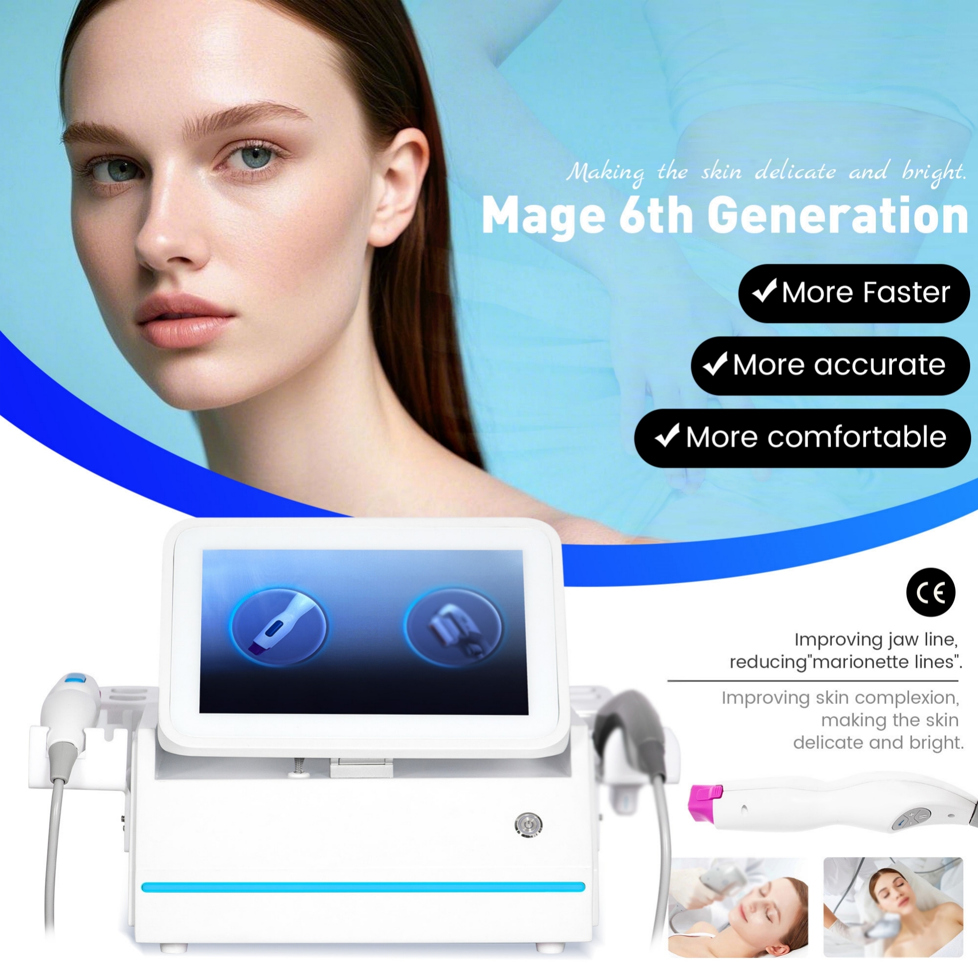 7DHifu Cosmetic Equipment For Salon Use - Advanced Lifting Technology - Facial Rejuvenation Device - Wrinkle Remover - Long-Lasting Effects NEW
