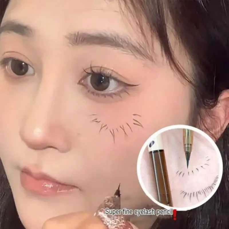 Eyelash Pencil Long Lasting Waterproof Perspirant Resistant Fine Head Non Smudging Eyelash Laying Silkworm Liquid EyelinerT251126