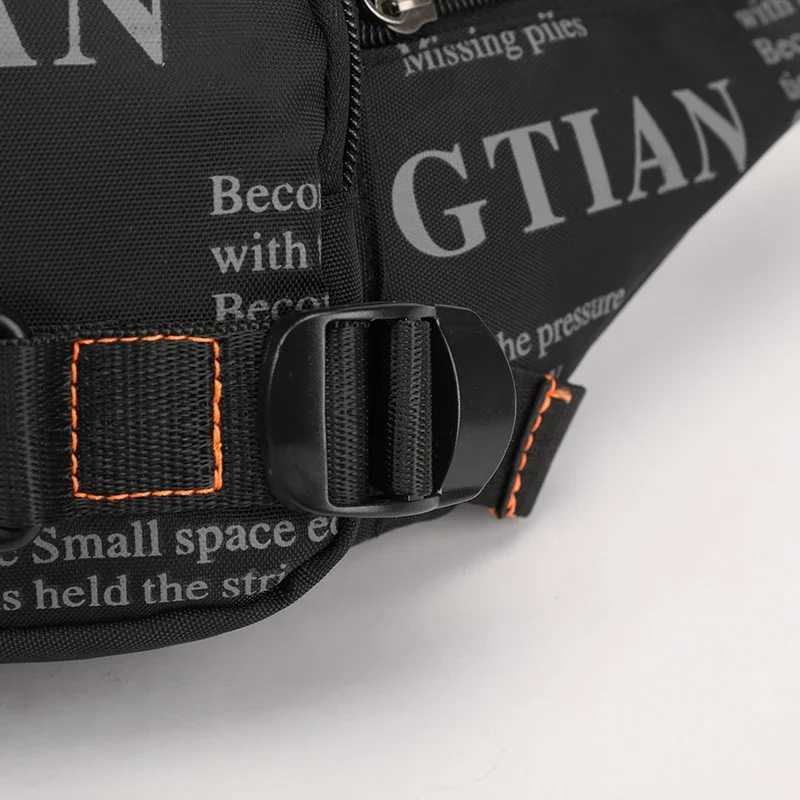 Mens Waterproof Nylon Waist Pack - Lightweight Running Belt Bag for Travel Sports Outdoor ActivitiesT251126