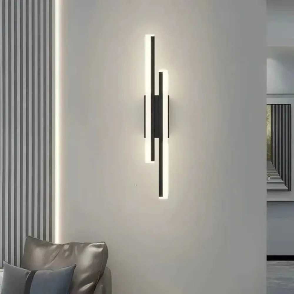 Modern LEDWall Lamp Wall Sconces Copper Line Pipe Acrylic Lampshade Indoor Lighting for Living Room Corridor Light Fixture M251126