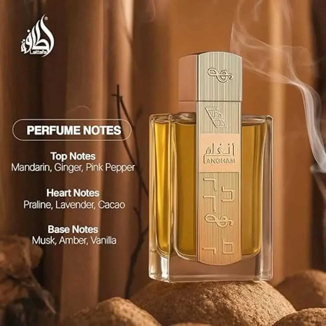 Angham Eau De Parfum 34oz Long Lasting Unisex Perfume Warm Floral Amber Luxury Gift C251126